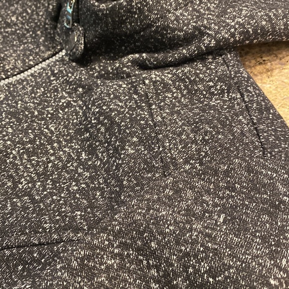 NWT Croft & Barrow Black Tweed Lined Zip Up Hooded Jacket or Coat Large - Picture 5 of 14